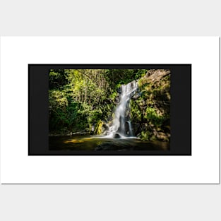 Beautiful waterfall in Cabreia Portugal Posters and Art